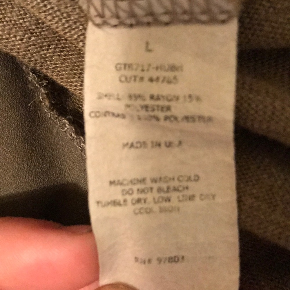 Heather Green Top with Ruffle Bottom - Picture 6 of 6